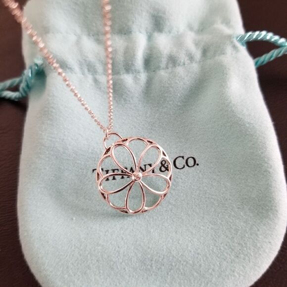 Tiffany & Co. Diamond Flower Necklace - Picture 1 of 6